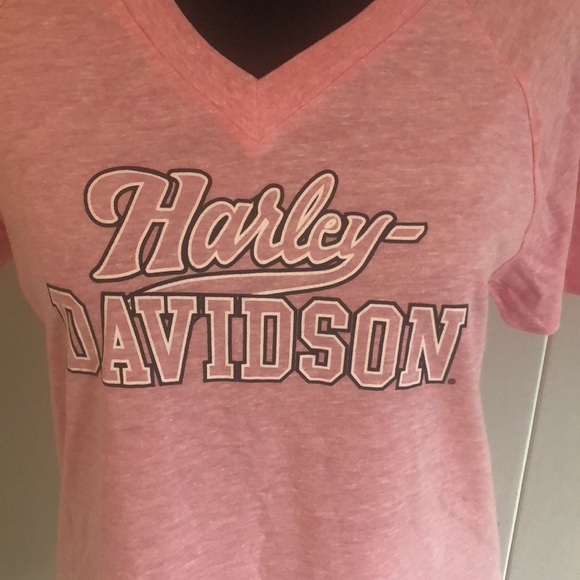 Ladies Harley Davidson Pink T-Shirt - Size Small - Picture 2 of 9